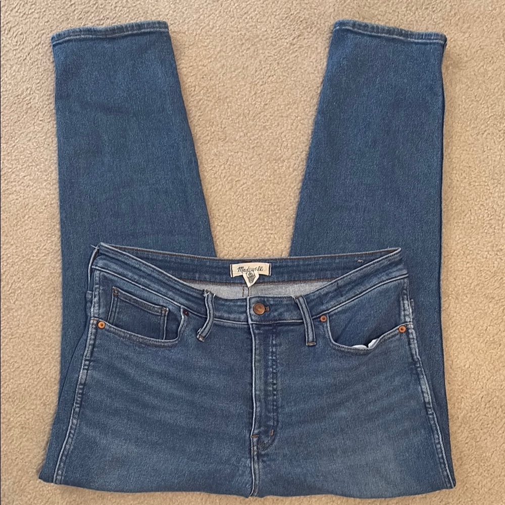 Madewell Curvy Stovepipe Straight Leg Jeans, size 32
